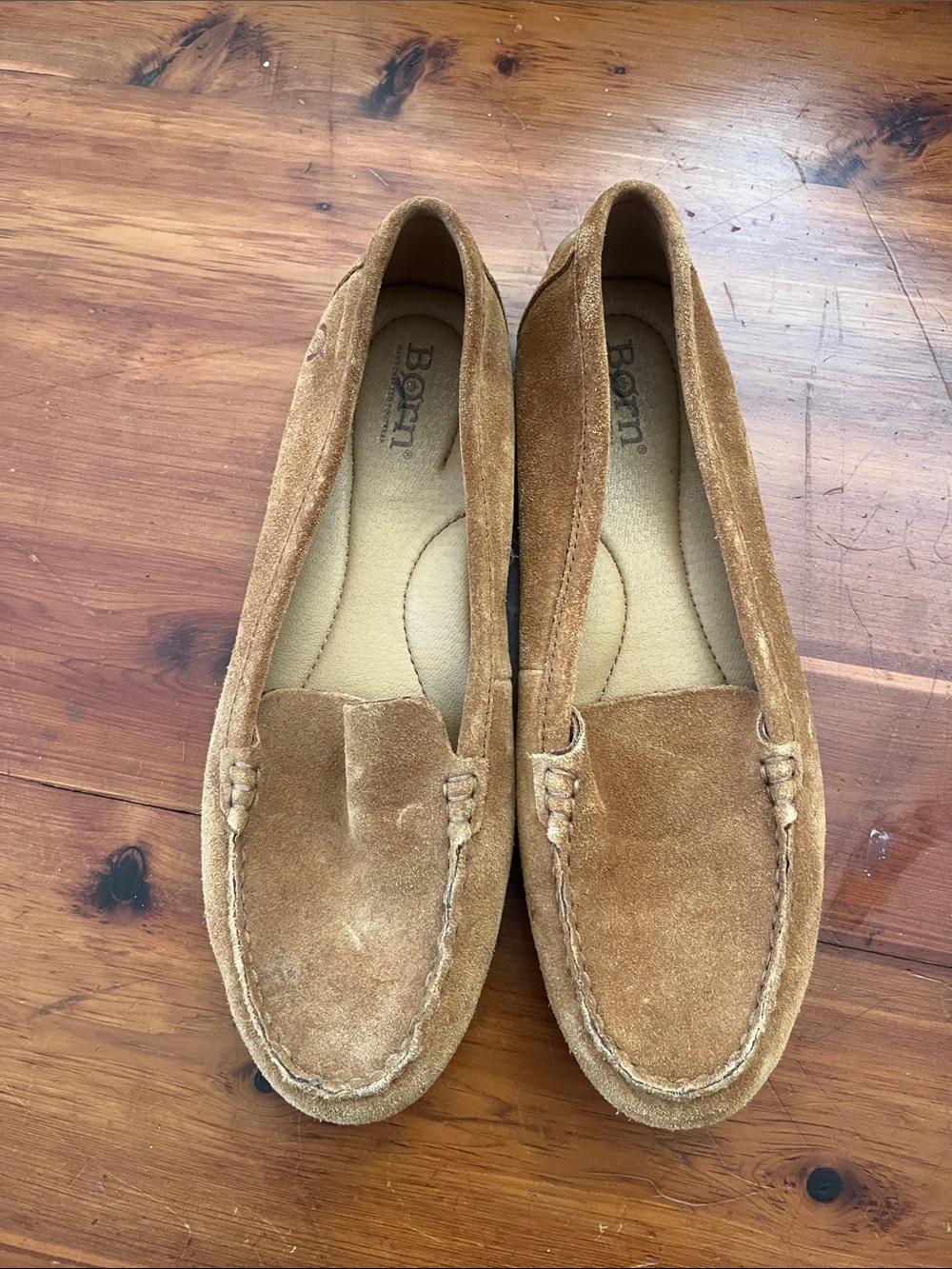 Born Women's Suede Loafers in Brown
